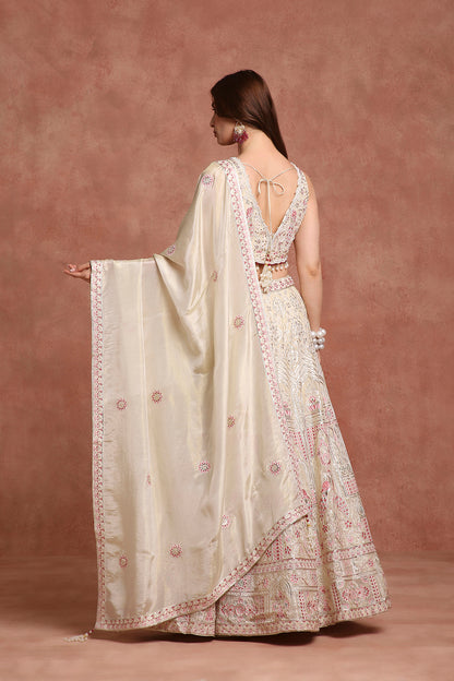 Designer Ivory Bridal Lehenga Choli